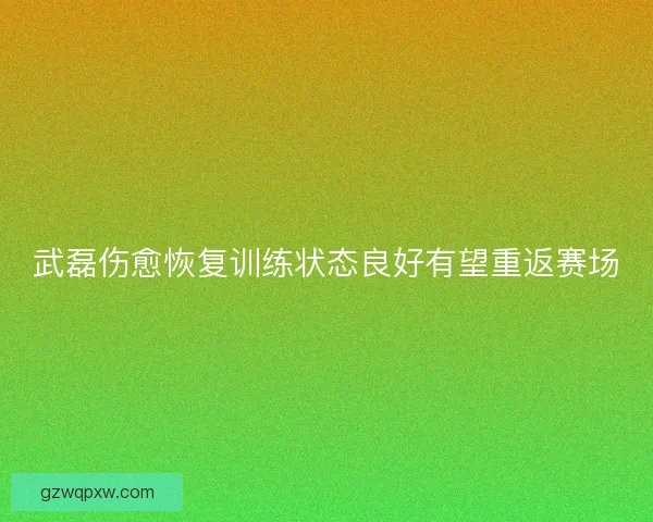 武磊伤愈恢复训练状态良好有望重返赛场